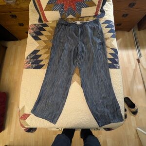 Giorgio Armani Men's Navy Striped Casual Dress Pants